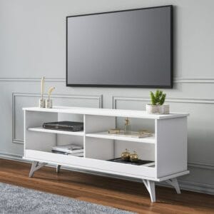 Home Gallery TV Stand - White 140 x 43 x 38