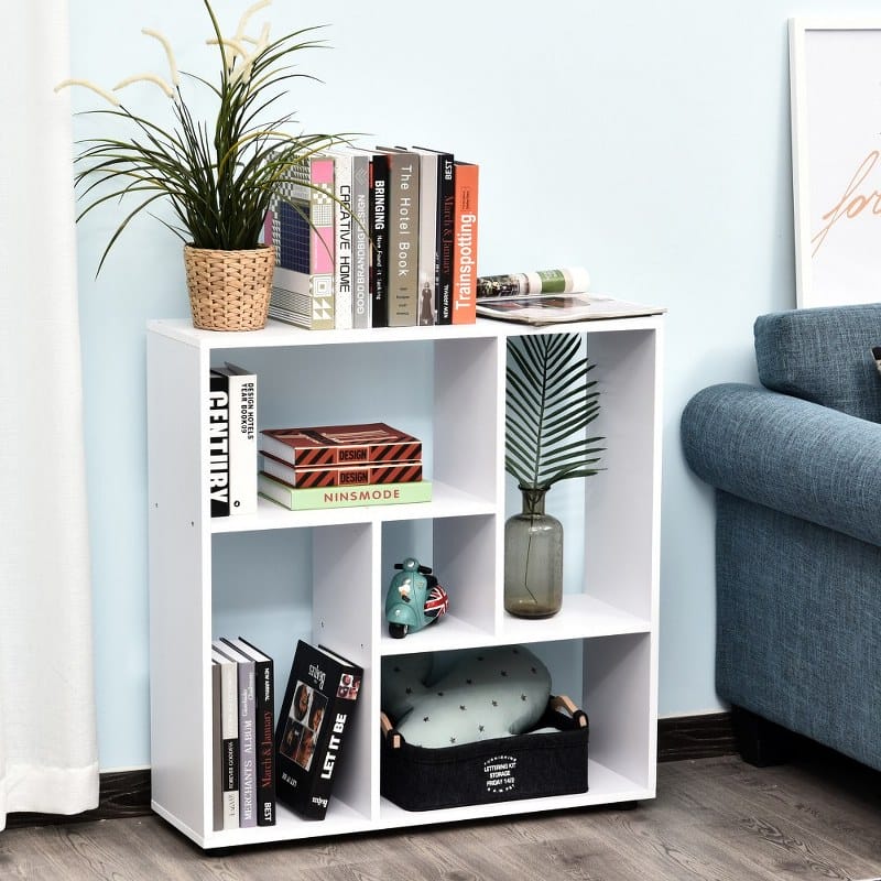 Multi Directional Shelf Bookcase 80W x 24D x 82H