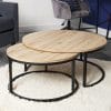 Set of 2 Round Coffee Tables