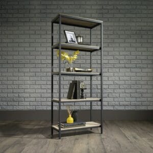 Industrial Style 4-Shelf Bookcase 180X80X30
