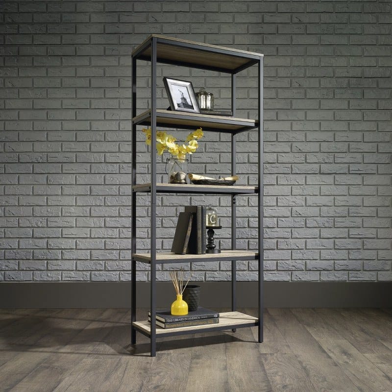 Industrial Style 4-Shelf Bookcase 180X80X30