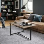 Metal Manufactured Wood Coffee Table 92x60