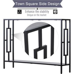 Console Table Home Furniture - Black; Grey 75X106X25