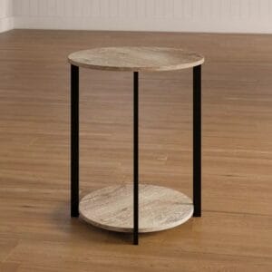 Tall AND Floor Shelf End Table 60x53x53