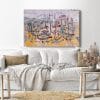 Canvas Wall Art, Abstract Framed Portrait of Praise to Allah