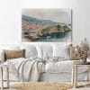 Canvas Wall Art, Abstract Framed Portrait of city walls of Dubrovnik Old Tow