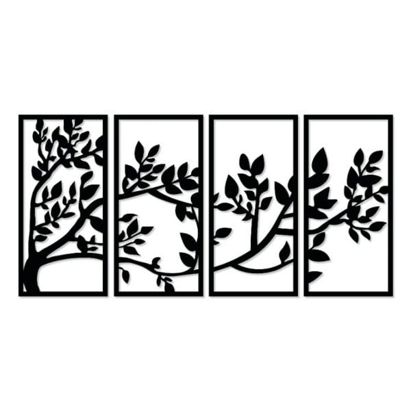 Decorative tree wood wall Art 4 panels 80X140 cm