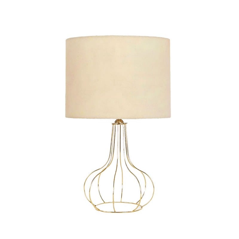 هوم جاليري اباجورة ترابيزة 23x50 سم ذهبي