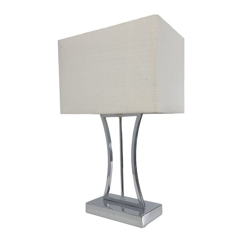 هوم جاليري اباجورة ترابيزة 35x55 سم فضي