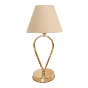 هوم جاليري اباجورة ترابيزة 23x50 سم ذهبي