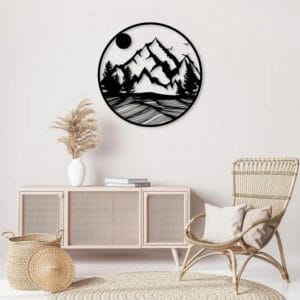 Nature Forest Silhouette wall Sticker art 60x60