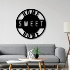 Home sweet home sign wall Sticker  art 60x60