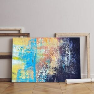 abstract oil paint canvas