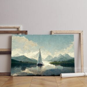 natural canvas-peaceful-illustration-fabulous Printed wall art