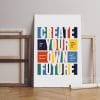 create your own future canvas motivational quotes Printed wall art