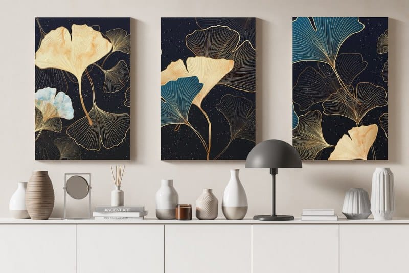 لوحة فنية جدارية من الكانفاس ليستيا جيكو ترف زولوتو