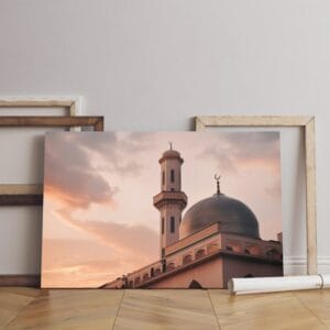 mosque islamic Printed canvas wall art