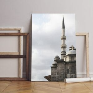 tower with cloud Printed canvas wall art