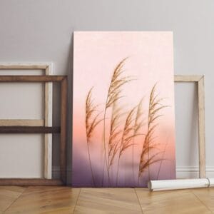 ملصق جداري من قماش الكتانى