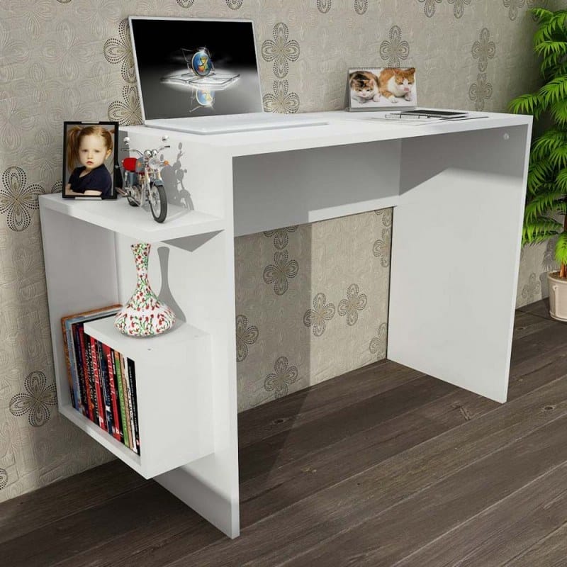 هوم جاليري مكتب 75x40x105 أبيض