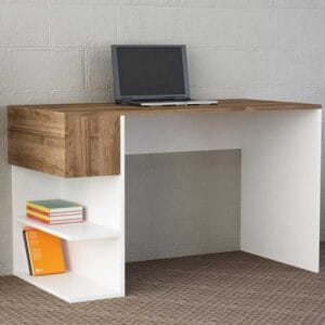 هوم جاليري مكتب 75x60x120 بني * أبيض