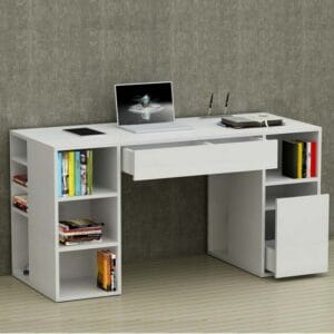 Home Office Gallery 75x60x145 White