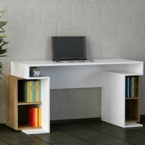 هوم جاليري مكتب 75x60x140 بني * أبيض