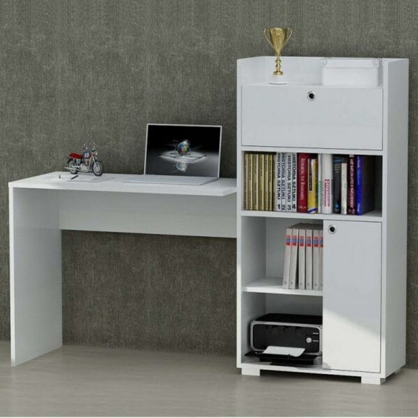 Home Office Gallery 125x45x150 White