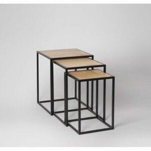 Side table 50x40x40  47x35x35  44x30x30 Black*brown