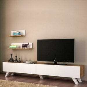 Home Gallery TV Unit 33x30x180 Beni * White