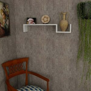 Home Gallery Wall Shelf 15 x 85 x 15 White