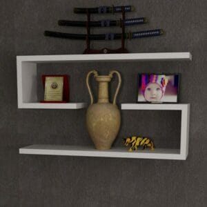 Home Gallery Wall Shelf 18x60x15 White