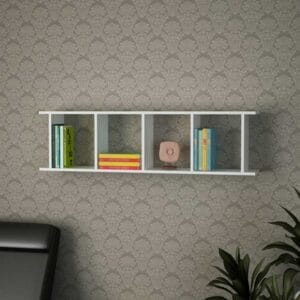 Home Gallery Wall Shelf 33x120x20 White