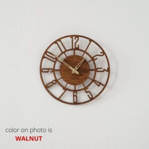 Modern wall clock with numbers