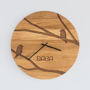 Birds Wood Wall Clock