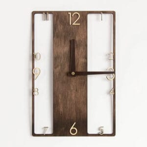 wooden wall clock Scandinavian design