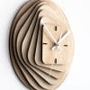 Beautiful Wooden Wall clock round to Square