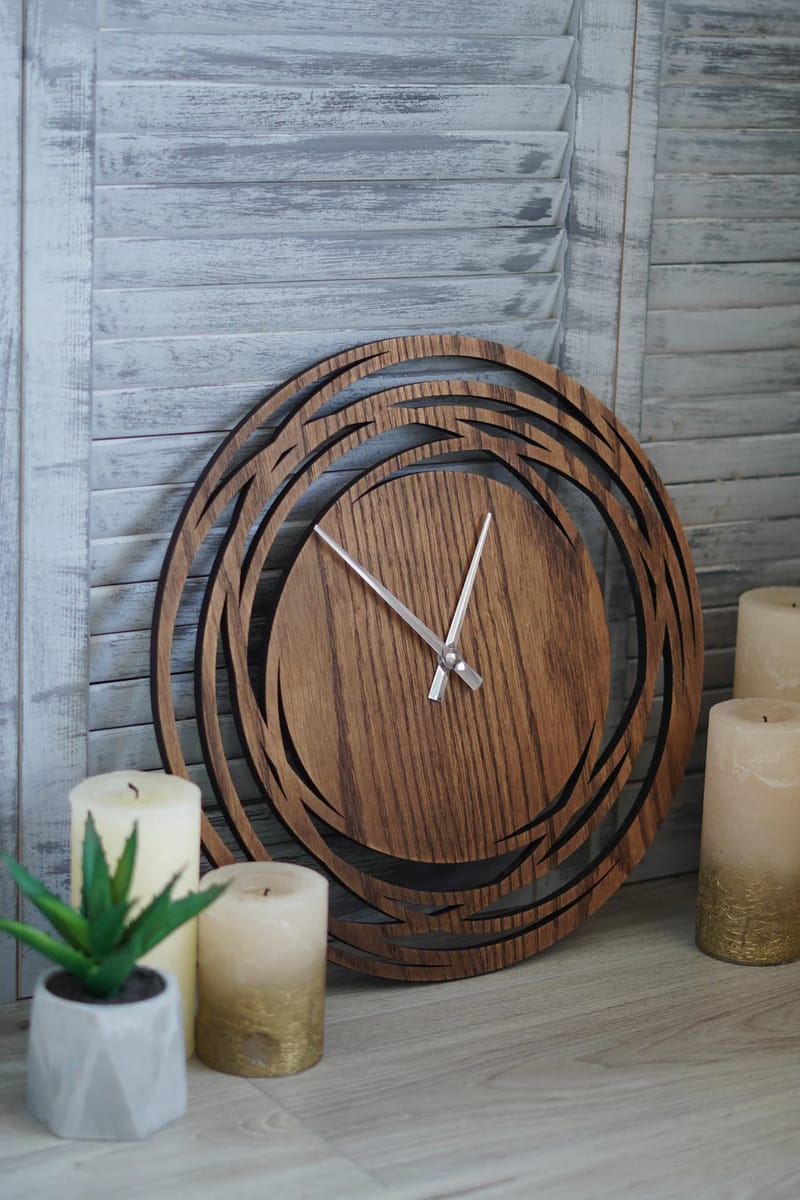 unique rustic wall clock