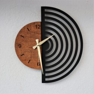Simple Scandinavian Decor Wooden Wall Clock