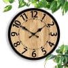 Great Berlin wood wall clock with numbers