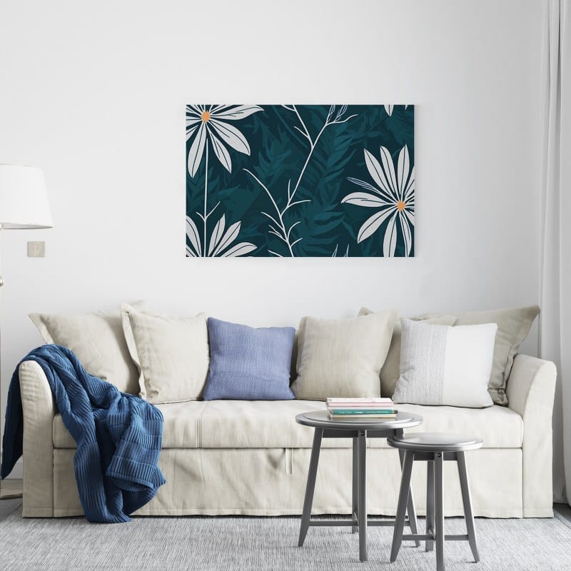 لوحة فنية مطبوعة على قماش لزهرة النجمة الاستوائية