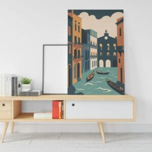 One of the Italy's canvas most famous and historic cities Printed wall art