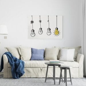 Confusion clarity or path vector canvas idea concept  Printed wall art
