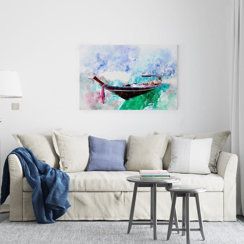 Beautiful Large canvas Sailboat Party Printed wall art