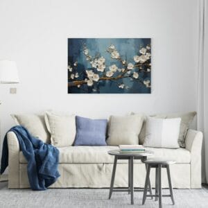 Great Japanese Cherry Blossoms canvas Printed wall art