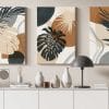 Amazing Set of 3 canvas Watercolor Botanical Printed wall art