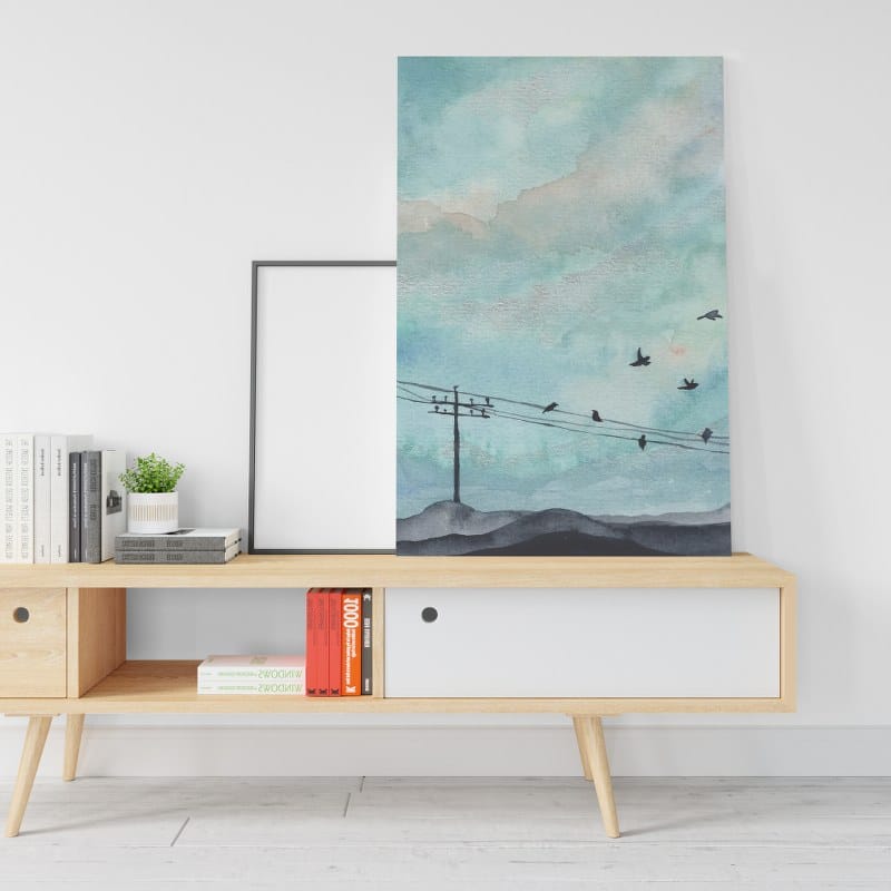 Great canvas Shore Birds in the sky Printed wall art
