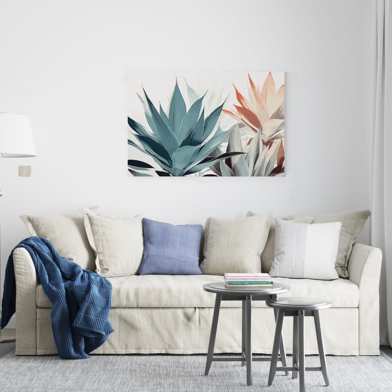 Great canvas Diamond Agave Multi color Printed Wall Art