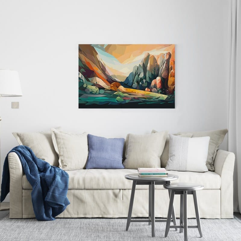 Amazing rock Mountain Landscape canvas Printed wall art