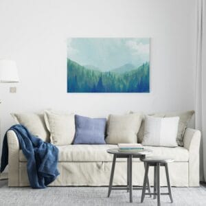 Beautiful Mountain Forest Landscape canvas Printed wall art